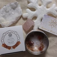 4020981701 Bougie Green Tree 'Purification' Sélénite + Sauge blanche 256g