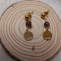 boucles d 'oreilles amethyste boucles d 'oreilles amethyste