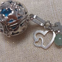 20250603_224603 Bola acier inoxydable - breloque, pierre et sa médaille ou cœur