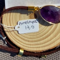 fil améthyste bracelet cordon réglable améthyste