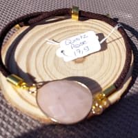 fil quartz rose flou bracelet cordon réglable quartz rose