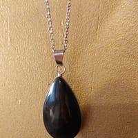 pendentif œil céleste collier obsidienne œil céleste
