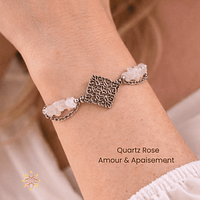 Parure “Tendresse Rosée" de Quartz Rose