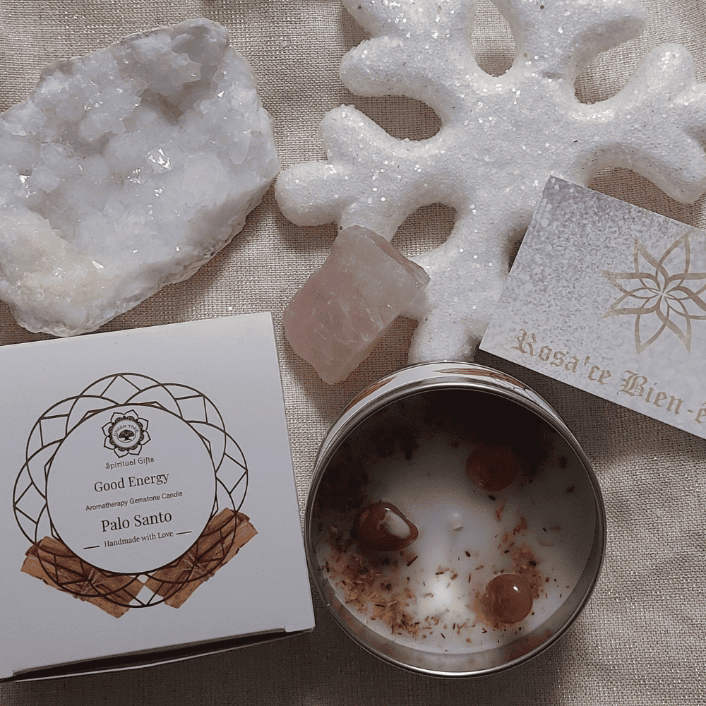 cornaline Bougie Green Tree 'Energie Positive' Cornaline + Palo Santo 70g