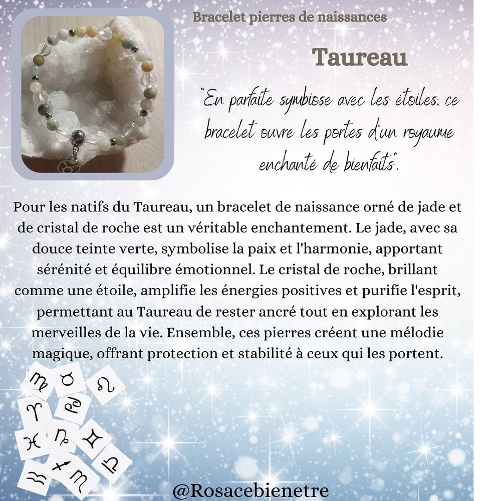 taureau Bracelet jade -taureau