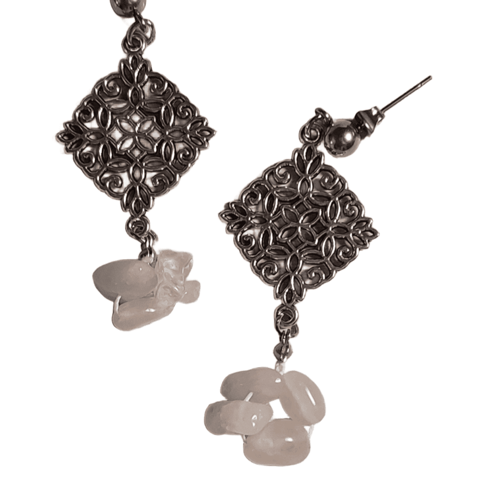 parure Tendresse Rosée de Quartz Rose Parure “Tendresse Rosée" de Quartz Rose