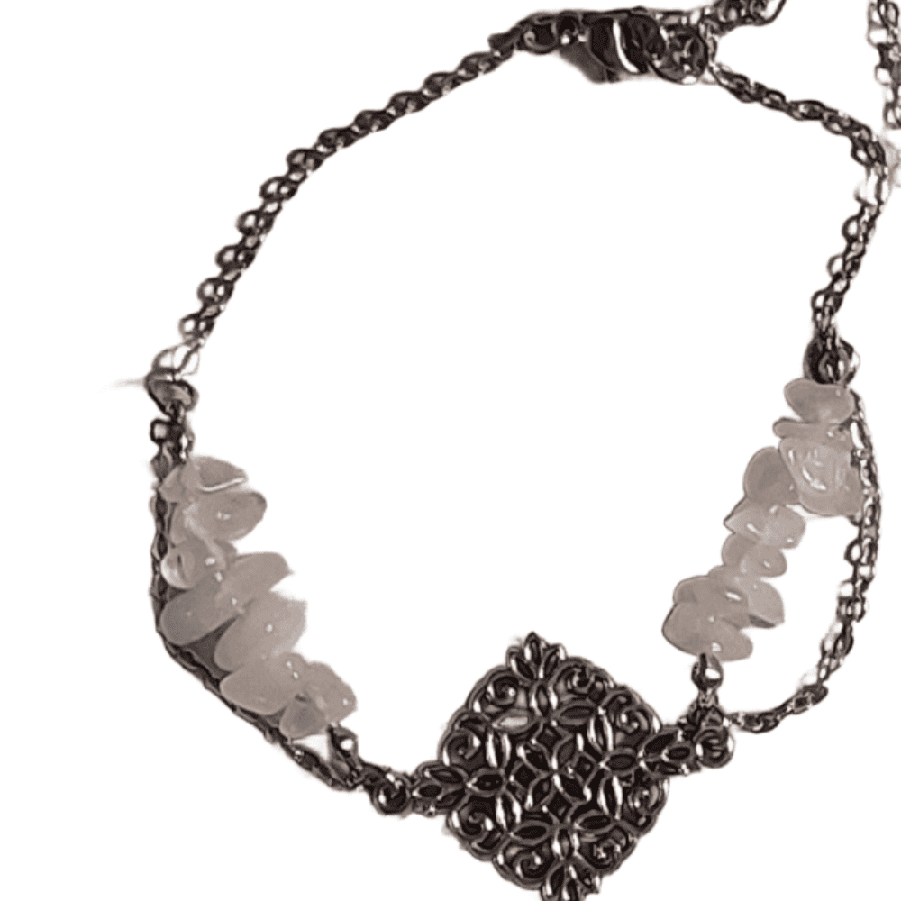 Parure “Tendresse Rosée" de Quartz Rose