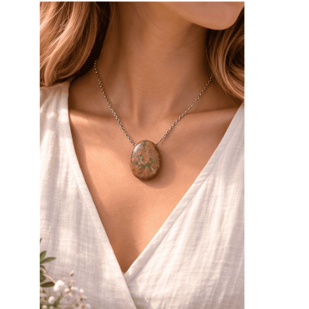 pendentif unakite pendentif unakite