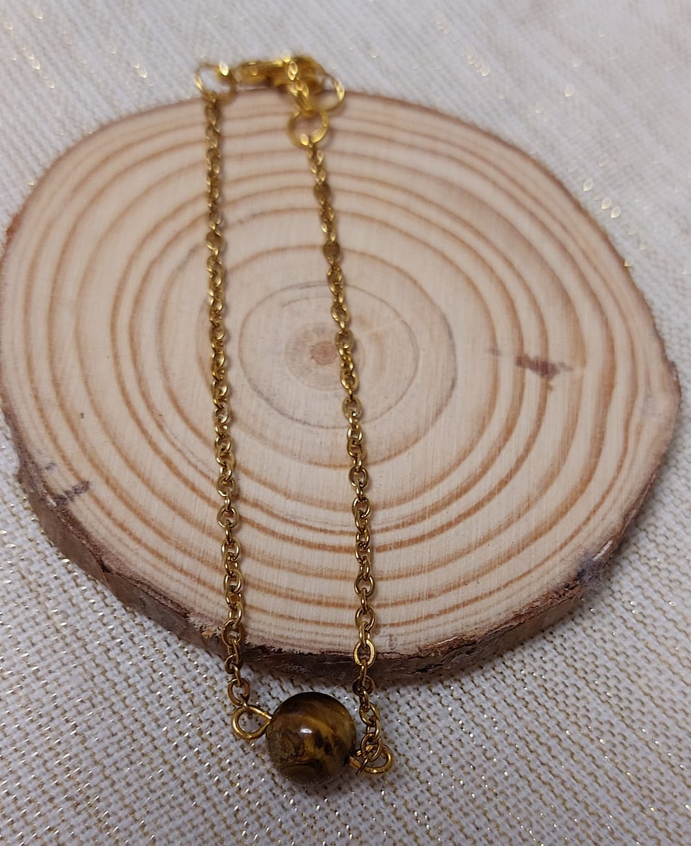 bracelet œil de tigre sur acier inoxydable bracelet œil de tigre sur acier inoxydable