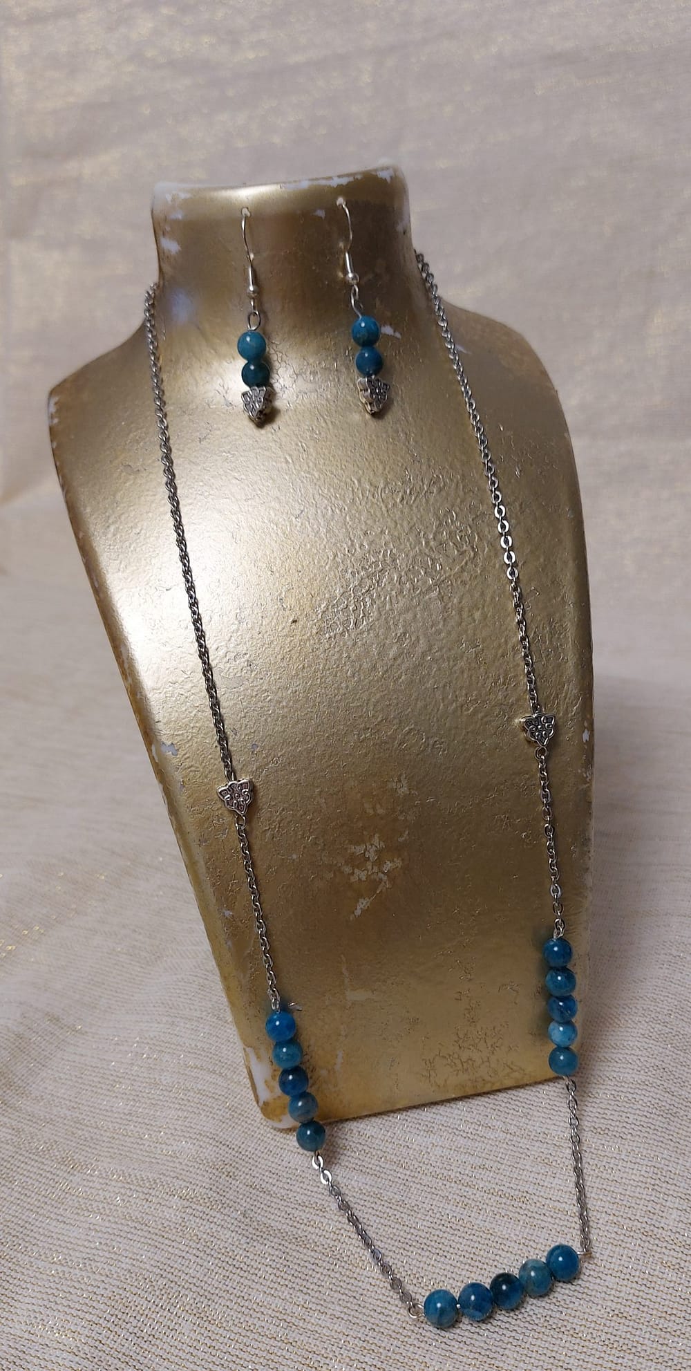collier apatite , boucle en option collier apatite , boucle en option