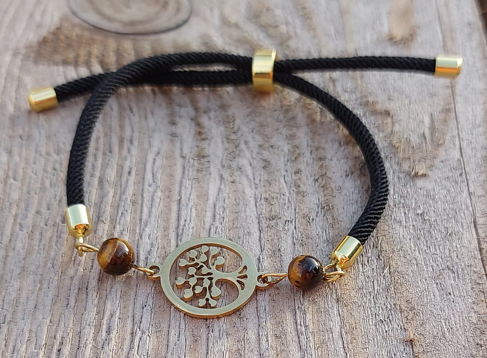 bracelet bijou fait main arbre de vie oeil de tigre bracelet bijou fait main arbre de vie oeil de tigre