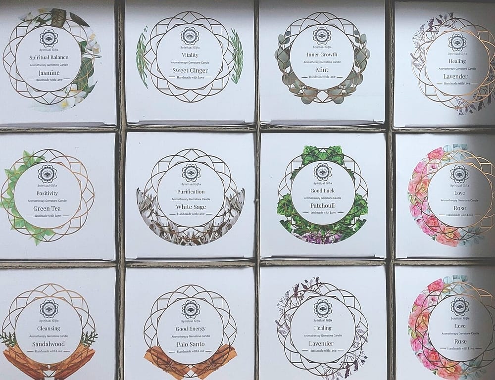 4020904613 Bougie Green Tree 'Purification' Sélénite + Sauge blanche 256g