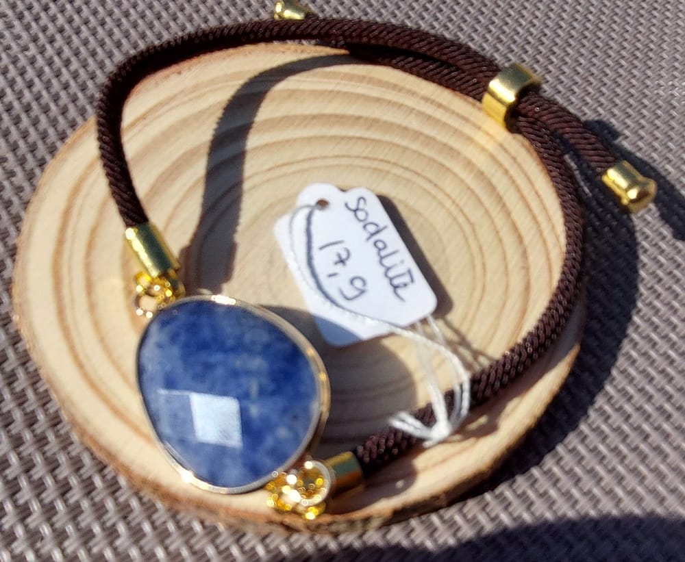 fil sodalite 2 bracelet cordon sodalite