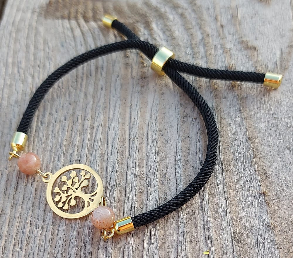 bracelet bijou fait main arbre de vie pierre de soleil bracelet bijou fait main arbre de vie pierre de soleil