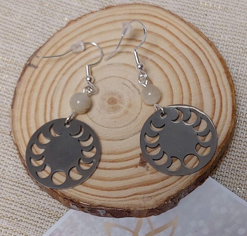 boucles d’oreilles phase lunaire boucles d'oreilles phase lunaire