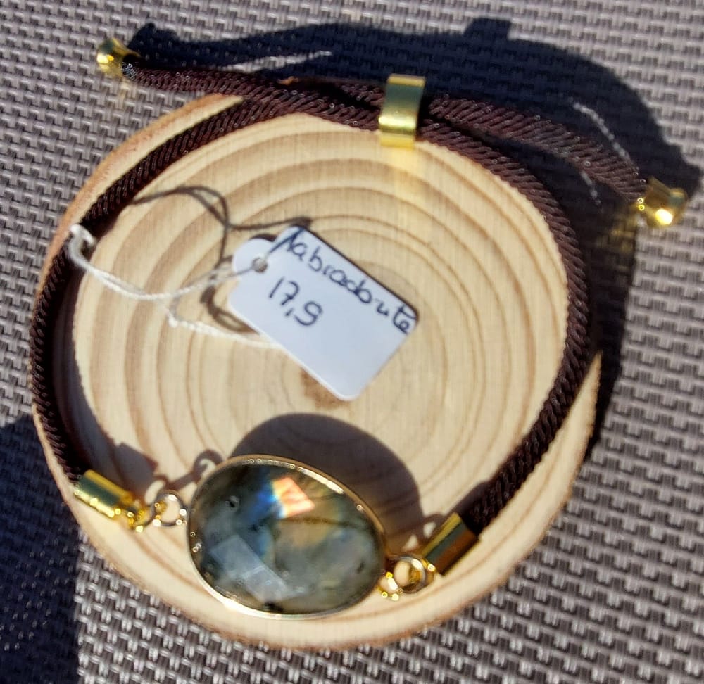 fil labradorite ok bo reflet bracelet cordon réglable labradorite