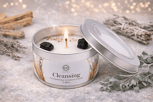 tourmaline bougie-green-tree-nettoyage-tourmaline-noire-santal-70g