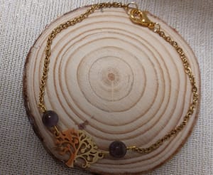 bracelet amethyste acier inoxydable fait main bracelet amethyste acier inoxydable fait main