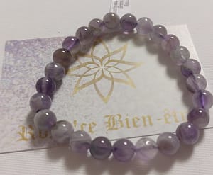 38-ame rhuba 2 Bracelet Boule 08mm Amethyste Rubanee Bresil A