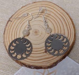 boucles d’oreilles phase lunaire boucles d'oreilles phase lunaire