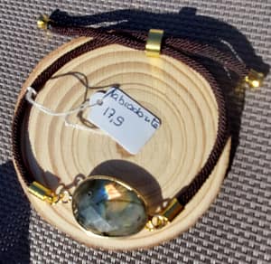 fil labradorite ok bo reflet bracelet cordon réglable labradorite