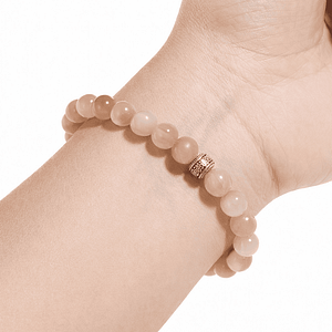 agate rose et fleur de cerisier taille 0 (2) bracelet agate fleur de cerisier (taille 0)