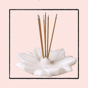 encens Parure Lune de miel – Pierre de lune et acier inoxydable