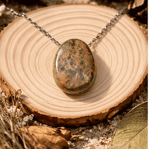 unakite pendentif unakite
