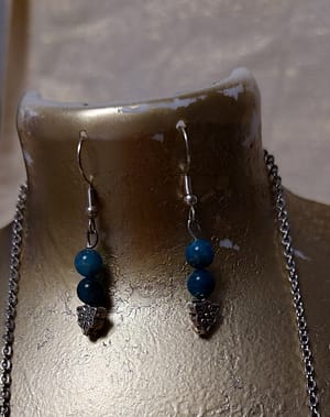 boucles d 'oreilles apatite acier inoxydable boucles d 'oreilles apatite acier inoxydable