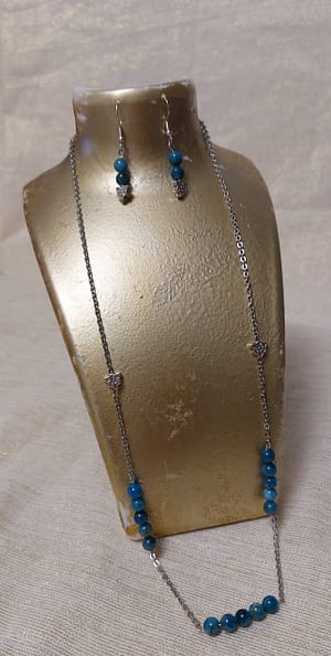 collier apatite , boucle en option collier apatite , boucle en option