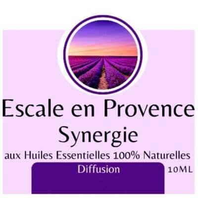 synergie huiles essentielles escale de Provence Synergie d'huiles essentielles Escale en Provence 100% pures et naturelles.
