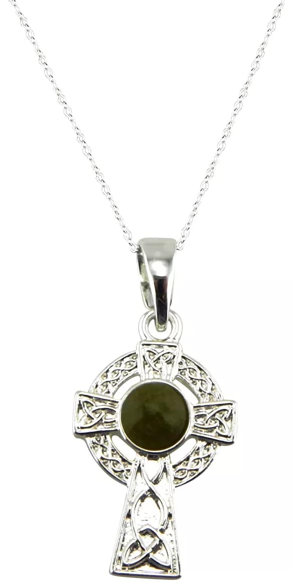 Pendentif croix pendentif marbre du connemara - croix