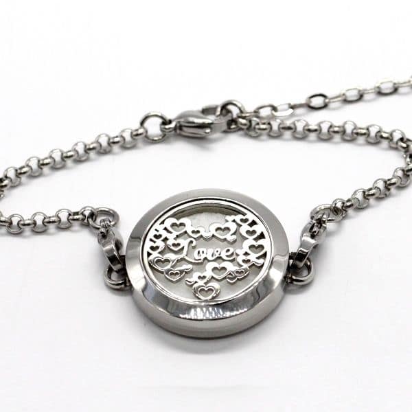 bracelet aromathérapie - motif amour " love" -diffuseur huile essentielle bracelet aromathérapie - motif amour " love" -diffuseur huile essentielle