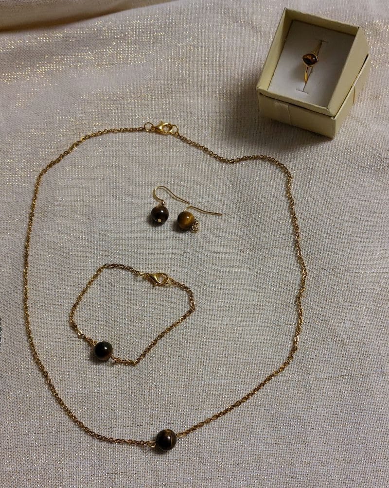 colliers pierres faits main / Collier œil de tigre colliers pierres faits main / Collier œil de tigre